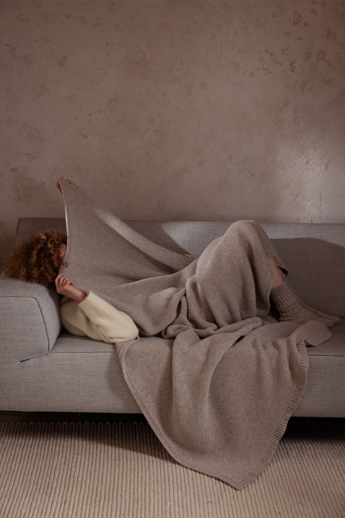 Pien, lambswool throw